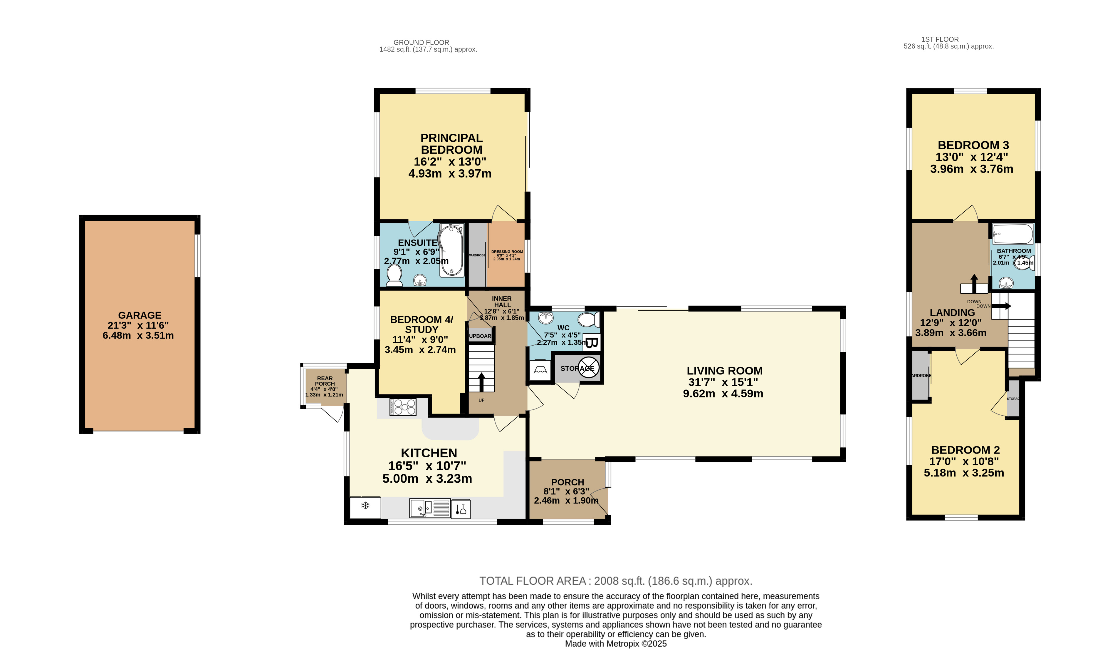 Clos Carre Cottage Floorlplan